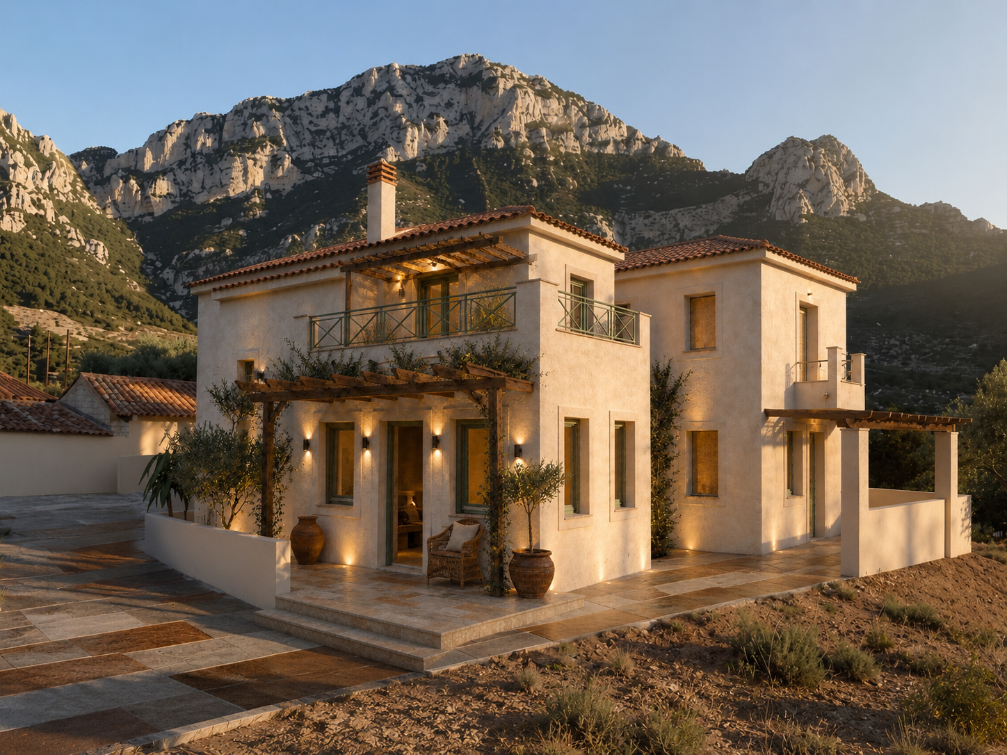 ZEYXIS O.E. - Villa at golden hour